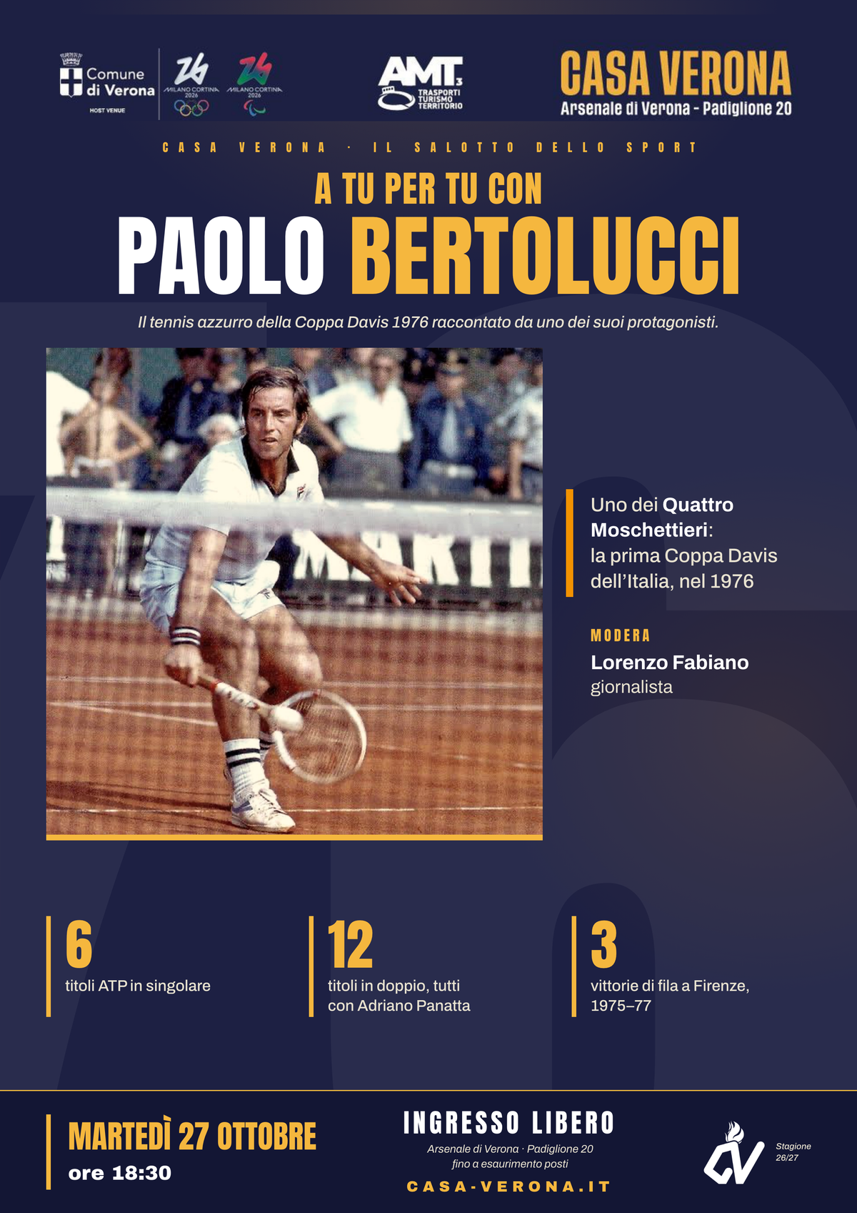 Locandina A tu per tu con Paolo Bertolucci
