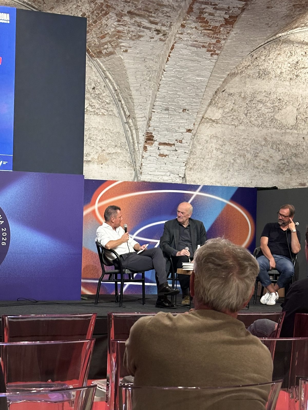 Casarin — il talk sul palco dell'Arsenale